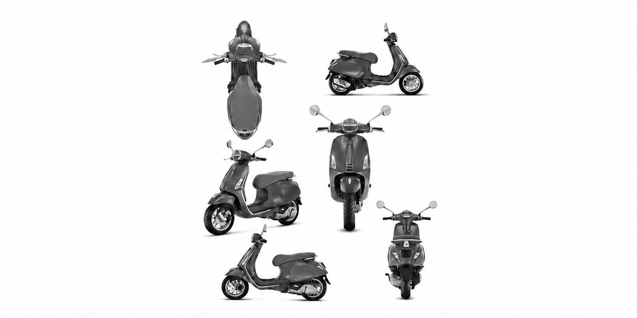 Vespa 3D Vespa Primavera. Marca tridimensional de la UE
